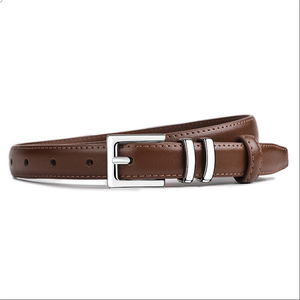 <span class=keywords><strong>Ceinture</strong></span> en cuir véritable pour <span class=keywords><strong>femme</strong></span>, tendance, fine, avec boucle ardillon en alliage <span class=keywords><strong>argent</strong></span>é, noire, décorative, pour jeans, 115 cm – Grande Vente - Product Image 4