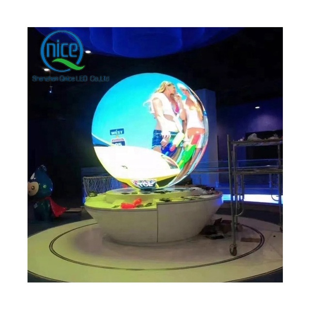 360 Degree LED Sphere Display Screen Indoor Outdoor Advertising LED Video Ball Spherical Flexible Module LED Globe Display