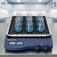 Agitateur linéaire BIOSTELLAR 100-350 tr/min avec écran LCD, commande par bouton, fonction minuterie, protection IP21 pour utilisation en laboratoire