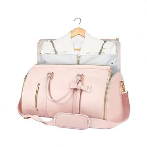 Sacs de voyage pour femmes avec logo personnalisé, fabriqués en usine BSCI, élégants sacs de vêtements pliables, sacs de voyage stylés. - Product Image 1