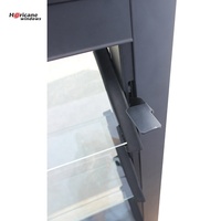 Stores à lamelles sur mesure en aluminium avec cadre en aluminium et verre fixe pour fenêtres à lamelles de maison