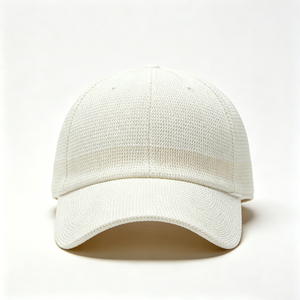 Casquette de baseball unisexe tendance à texture tissée avec boucle métallique réglable et broderie sur visière incurvée - Product Image 5