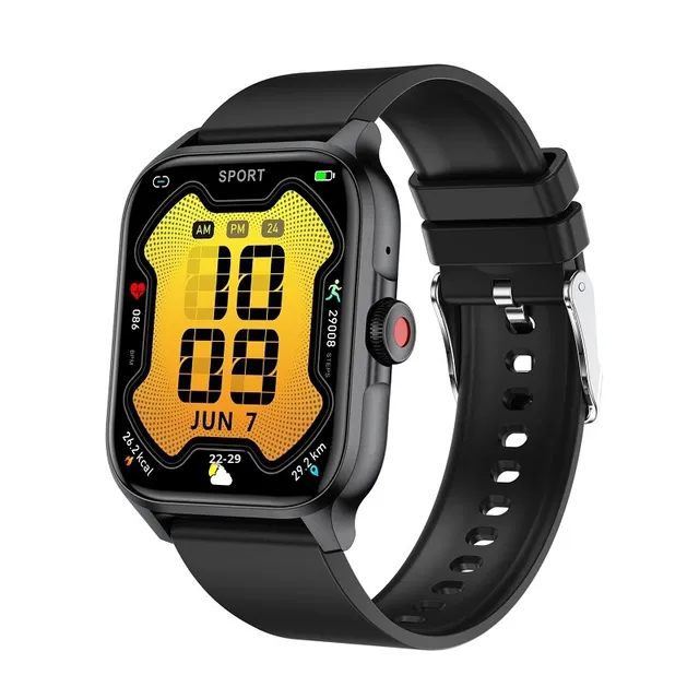 New Smart Fitness 1.85 Dial Call Breathing Exercise AI Voice Assistant Heart Rate Tracker Sport Modes IP67 Android Smartwatch