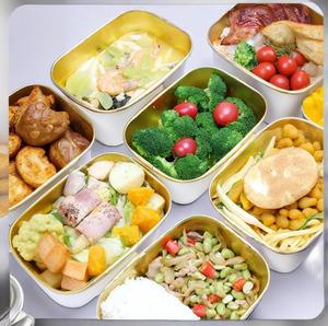 Tazón de Papel Kraft Rectangular Desechable para Llevar, Resistente a la Grasa, de Calidad Alimentaria, con Tapa, Venta al Por Mayor OEM - Product Image 3