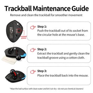 Souris de jeu ZELOTES F-33 Pro avec trackball, taux de polling de 1000 Hz, sans fil tri-mode, RGB, 8000 DPI, programmable, <span class=keywords><strong>MMO</strong></span>, RTS, ergonomique - Product Image 6