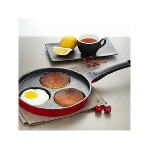 KOURA-sartén TRIPLE para freír huevos, nuevo método de recubrimiento, excelente durabilidad, utensilios de cocina