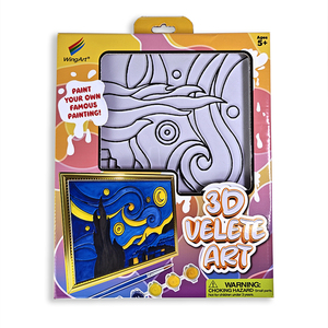 Nuovi Prodotti Creativi Kit di Pittura Acrilica su Tela di Velluto Fai-da-Te Kit di Pittura a Numeri Arte 3D in Velluto - La <span class=keywords><strong>Notte</strong></span> <span class=keywords><strong>Stellata</strong></span> - Product Image 6