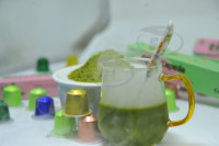 Cápsulas de Té Matcha Puro, Cápsulas Vertuo y Cápsulas de Café, Té Instantáneo en Polvo en Envase de Botella, Cápsula de Té Verde Matcha