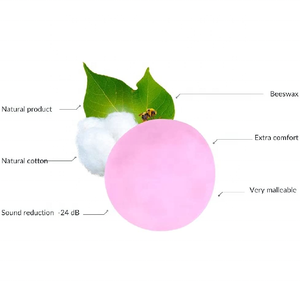 Bouchons <span class=keywords><strong>d</strong></span>'oreilles en coton ciré anti-bruit, écologiques, réutilisables, protection auditive pour le sommeil, bouchons <span class=keywords><strong>d</strong></span>'oreilles moulables pour dormir - Product Image 6