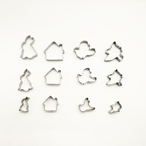 Stainless Steel Cookie Cutters 6Pcs Heart Flower Star Round Baking Utensils Made In China - Product Image 2