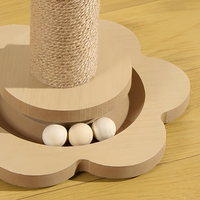 Tour à gratter pour chat en sisal tournesol, classique, durable, écologique, arbre à chat pour intérieur, salon, bureau