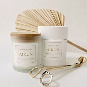 Vela Aromática de Aceites Esenciales Orgánicos AIKUN, Hecha a Mano, Fragancia Personalizable, 30 Horas de Duración, No Tóxica para el Hogar/Oficina/Regalo - Product Image 4