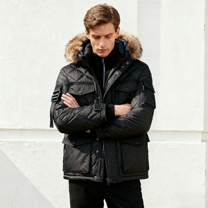 Neohope Tùy Chỉnh Bán Buôn Cá Nóc Cộng Với Kích Thước Áo Khoác Xuống Ngỗng Xuống Người Đàn Ông Của Mùa Đông Phun Áo Khoác Với Lông Áo Khoác Trùm đầu Áo Khoác - Product Image 4