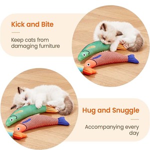 Juguetes para gatos, animales de la jungla, paquete de 5 juguetes de hierba gatera resistentes a mordeduras, juguetes interactivos para gatos de interior - Product Image 5