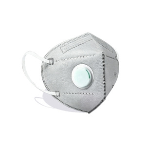 Masque de protection Hynaut Kn95 à 7 couches, double charbon actif avec valve, pour la protection contre le formaldéhyde, utilisation intérieure et extérieure - Product Image 2