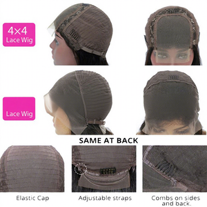 Perruque Bob Lace Frontale en Cheveux Humains Européens et Américains, 8-14 pouces, Densité 150-180%, Style Noir, Peut Être Permanente et Teinte - Product Image 5