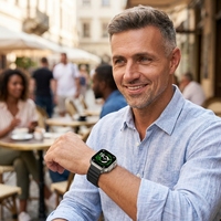 Reloj Inteligente Cuadrado con Pantalla Táctil Completa, Personalizado de Fábrica, OEM, Monitor de Actividad Física, Monitor de Sueño, Pantalla TFT, Compatible con SIM, Llamadas por BT, Frecuencia Cardíaca, SpO2