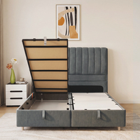 Ensemble de lit de luxe pour chambre à coucher, mobilier de chambre moderne pour hôtel, villa, appartement, et mobilier de chambre pour complexe hôtelier