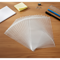 Sacs BOPP transparents personnalisés en gros, anti-odeur, auto-adhésifs, avec impression en héliogravure, emballage en papier vélin transparent pour vêtements et t-shirts