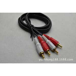 สายสัญญาณเสียง 2RCA ต่อ 2RCA ยาว 1.5 เมตร แบบตัวผู้ต่อตัวผู้ หุ้มฉนวน PVC สำหรับเชื่อมต่อเสียง - Product Image 2