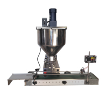 Machine de remplissage de bouteilles AOC pour matériaux très visqueux, pâtes, sucre, sauces chocolatées, équipement d'emballage