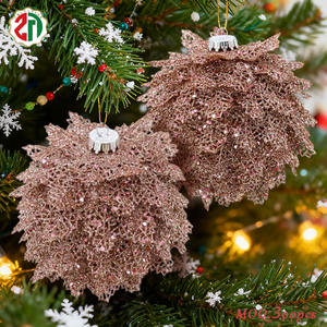 Arbre de Noël en mousse personnalisé de haute qualité ornements suspendus décoration festive en forme de fleur pour les fêtes bricolage ornement de noël - Product Image 1