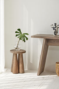 Classico <span class=keywords><strong>olmo</strong></span> riciclato luce tavolino da caffè in <span class=keywords><strong>legno</strong></span> rotondo tavolino da salotto - Product Image 4