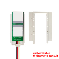 Capteur tactile capacitif intelligent 12V 5A en ABS, miroir LED de salle de bain avec indice de protection IP11, interrupteur tactile anti-buée, accessoires