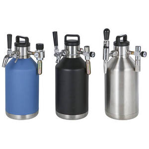 Barril de Acero Inoxidable de Boca Ancha de 2L de Alta Calidad con Grifo para Elaboración Casera de Cerveza - Product Image 1