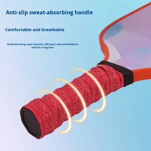 ไม้พายพิกเกิ<span class=keywords><strong>ล</strong></span>บอ<span class=keywords><strong>ล</strong></span> ด้ามจับ PU กันลื่น โซนยืดหยุ่นพิเศษ ดูดซับแรงกระแทก รีบาวด์ ไล่เฉดสีน้ำเงิน พร้อมกระเป๋า - Product Image 1