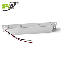 Serrure électromagnétique en aluminium anodisé S4A étanche 350 kg avec sortie de signal d'état de verrouillage pour contrôle d'accès aux portails extérieurs