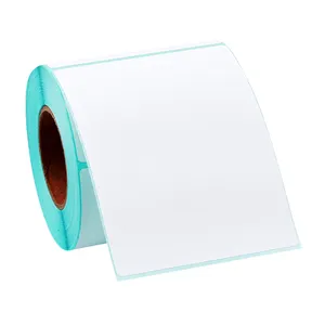 LTLL 75x100 Mm 250 Sheets High Quality Blank White Thermal Barcode Labels Direct Thermal Paper Roll