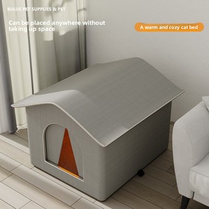 Warme waterdichte kattenverblijf, koudebestendig, grote ruimte, afgesloten tent, bijtbestendig, geschikt voor alle seizoenen, buitenkattenhuis - Product Image 3
