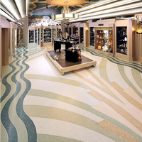 YDSTONE Carrelage de sol artificiel en porcelaine 60x60 Carrelage terrazzo au sol