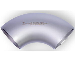 Coude à 90 degrés à long rayon en acier inoxydable ASME B16.9, soudé, résistant à la corrosion, pour raccordement de pipeline - Product Image 1