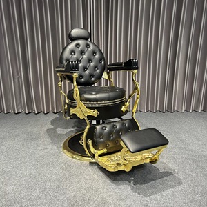 Toptan Fiyatlı Güzellik Kuaför Koltuğu Berber Koltuğu Vintage PVC Deri Salon Mobilyası Berber Koltuğu - Product Image 4