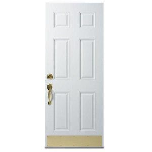 Protecteur de <span class=keywords><strong>porte</strong></span> commerciale en acier inoxydable <span class=keywords><strong>à</strong></span> vis, plaque de protection <span class=keywords><strong>pour</strong></span> portes extérieures - Product Image 4