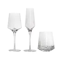 Set di bicchieri per bicchieri da whisky con bicchiere da whisky con Design geometrico unico