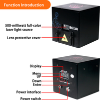 Igreslite Mini Full RGB Color Animación Luz láser Control móvil Iluminación de escenario para clubes nocturnos y actuaciones de DJ