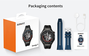 Montre connectée pour homme Sponsor AM34 avec cadran sphérique, étanche 3ATM, écran tactile, idéale pour les sports de ballon - Product Image 3