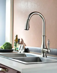 Ottone 360 gradi estraibile lavello della cucina in oro rosa nero acqua calda e fredda rubinetto beccuccio girevole XR-8034