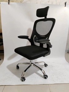 Fabricant de meubles commerciaux bon marché accoudoir réglable chaise en maille chaise de bureau ergonomique à dossier haut avec appui-tête - Product Image 5