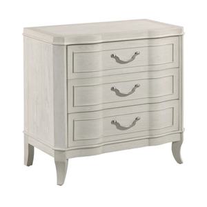 Vintage Minimalist <b>White</b> Wooden 3-Drawer Nightstand Bedside Table for Bedroom Dining Kitchen Hotel Storage for Living Room - Product Image 1