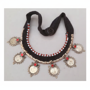 Gargantilla Bohemia Tribal afgana Kuchi, el mejor precio al por mayor - Product Image 1
