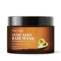 सल्फेट मुफ्त कोको शाकाहारी बाल मुखौटा को बढ़ावा देने मोटा-जाहिरा तौर पर देख shinier avocado बाल मुखौटा