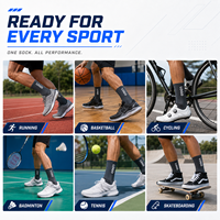 Chaussettes de sport en tissu éponge personnalisées de haute qualité avec logo sur mesure pour hommes, idéales pour la course et le basketball – Vente en gros usine