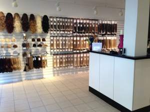 Vendita al dettaglio mobili per parrucchieri parrucca per estensione dei capelli vetrina per negozi vetrina per capelli umani con luce a <span class=keywords><strong>LED</strong></span> - Product Image 3