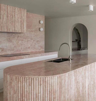 Dalle de marbre rose Rosa de qualité supérieure polie grande dalle de marbre salle de bain vanité haut hôtel villa sol coupé à la taille carrelage marbre rose prix