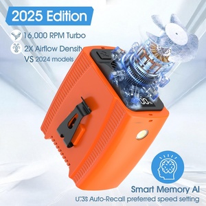 New High-Speed Portable 5-Speed Ventilation Fan 10000mAh Wearable Waist LED Display Rechargeable Battery Car Household - Product Image 3