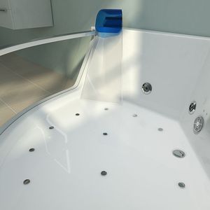 <span class=keywords><strong>Baignoire</strong></span> autoportante en acrylique écologique à haut rapport coût-efficacité pour adulte, avec double appui-tête, massage à bulles, <span class=keywords><strong>baignoire</strong></span> à remous moderne - Product Image 5